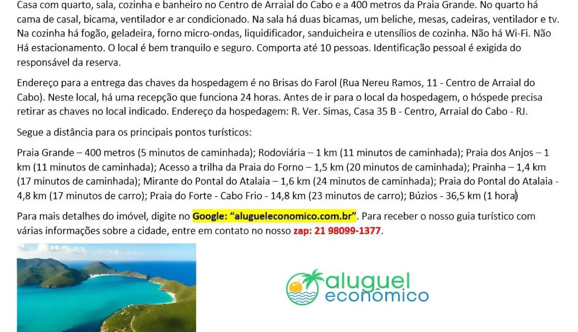 Casa - Centro - Arraial Do Cabo - Aluguel Economico Villa ภายนอก รูปภาพ
